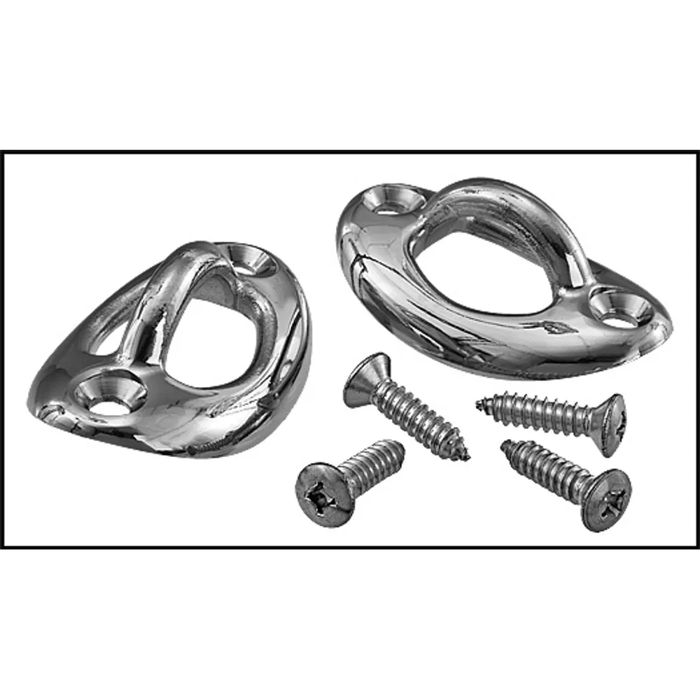 ROPE EYE OVAL CURVED W/SCREWS 2/BAG