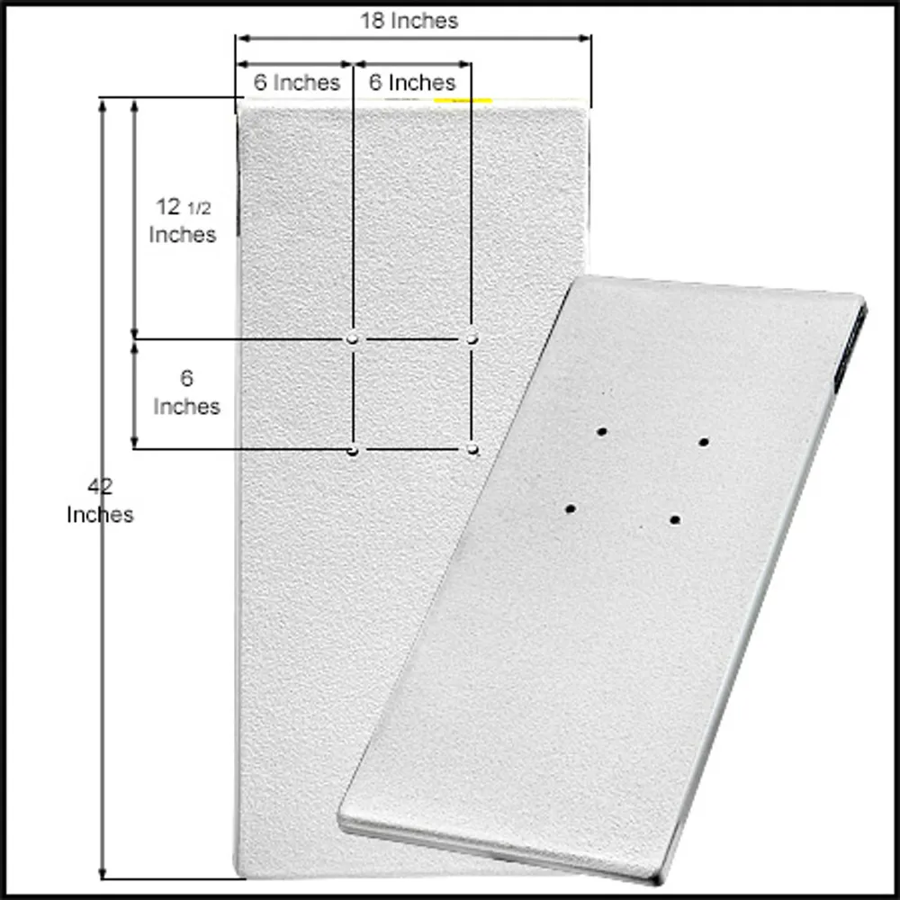S.R.Smith 18″ X 42″ Replacement Footboard For PLS And ILGS 204 (#8-705)