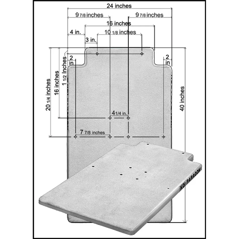 S.R.Smith 24″ X 40″ X 1 1/2″ Life Guard Footboard Only (#74-228-129)
