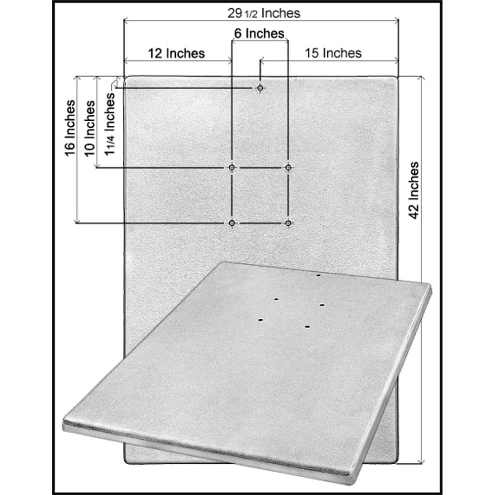 S.R.Smith 30″ X 42″ X 1 3/4″ Life Guard Swan Footboard Only (#8-602)