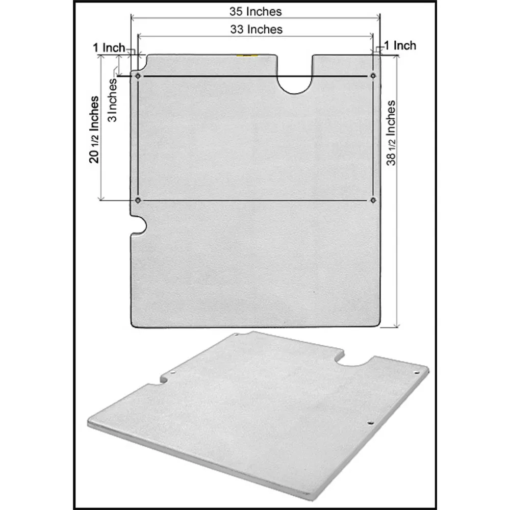 S.R.Smith 35″ X 39″ X 1″ Life Guard Footboard Only (#74-185-185)