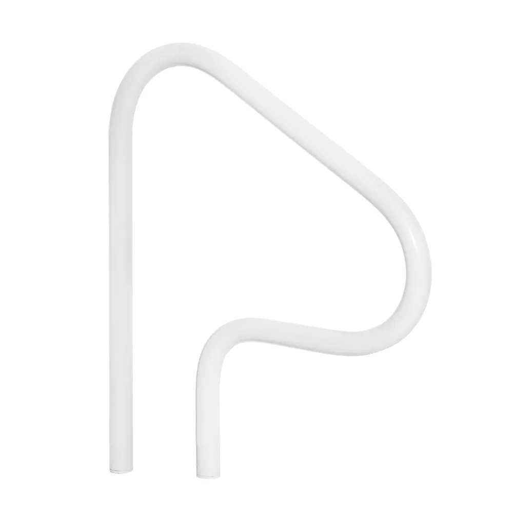 Saftron 26″ Return-to-Deck 3 Bend Handrail – White