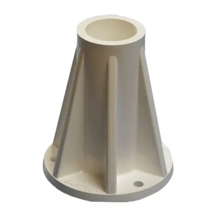 Saftron 6″ Deck Mount Flange – Beige