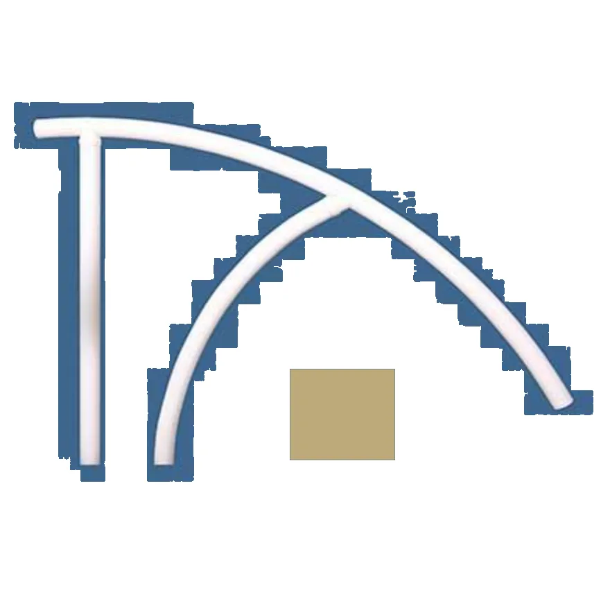Saftron Triton Series Return To Deck Handrail, 44″ x 36″, Taupe