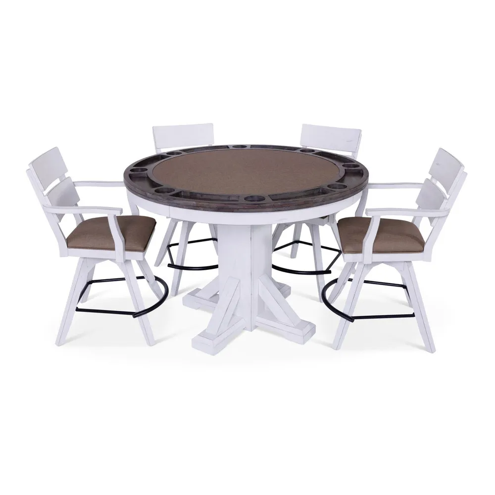 Savannah 5 Piece Flip Top Game Table Set