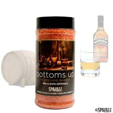 Spazazz Moonshine Whiskey Aroma Therapy Bottoms Up Spa Crystals- 17oz