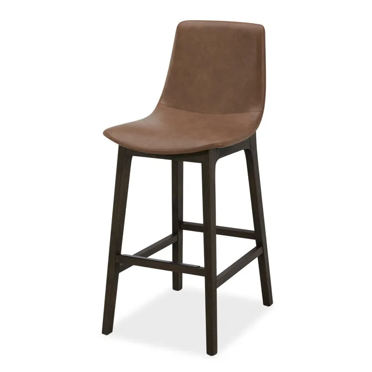 Studio Deluxe Uph. 30″ Barstool – Brown