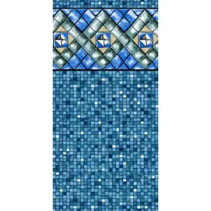 Swimline 15’x30′ Oval Bermuda Tile 48″ Uni-Bead 25GA Liner