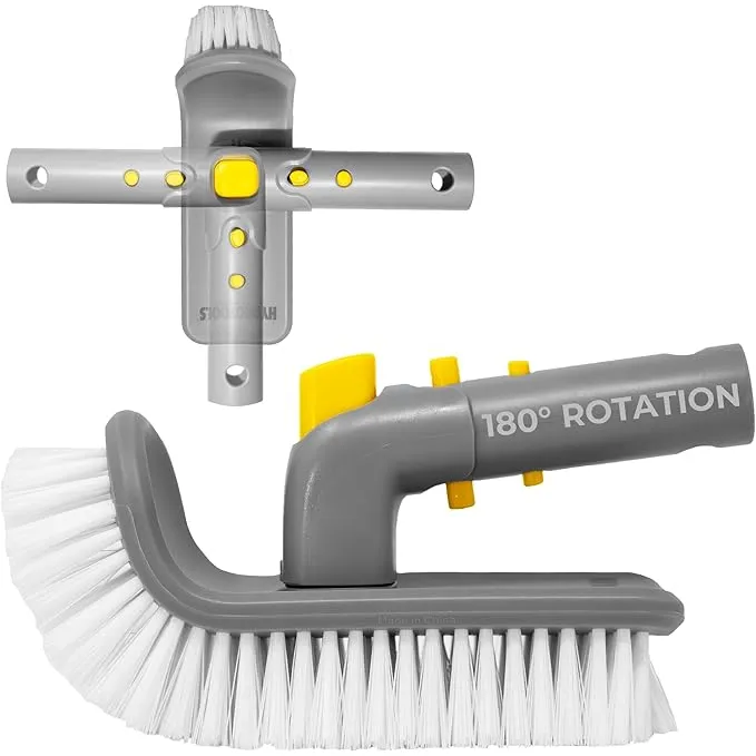 Swimline 180 Degree Swivel Adjustable Brush