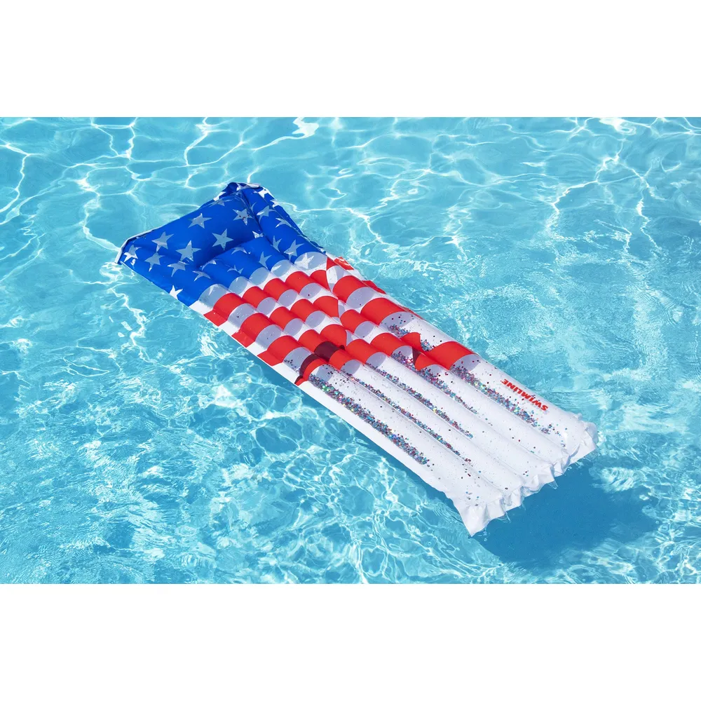 Swimline 90179 Americana Glitter Mattress