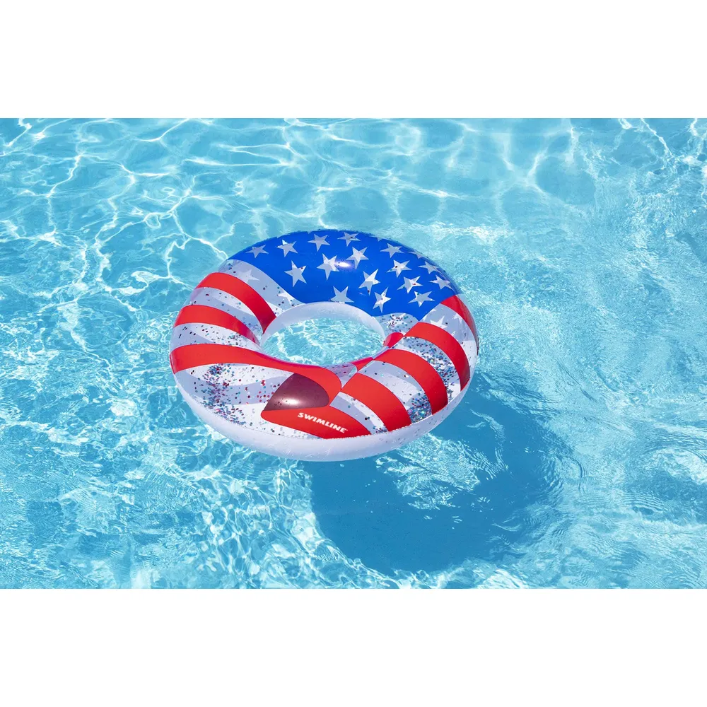 Swimline 90199 Americana Glitter Ring