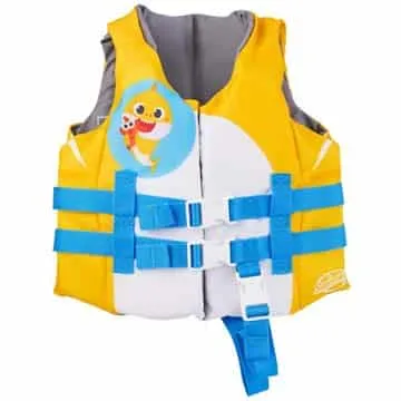 SwimWays Sea Squirts Baby Shark Life Vest with Shark Fin