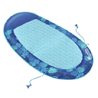 Swimways Spring Float Blue Tropical Leaf Elite