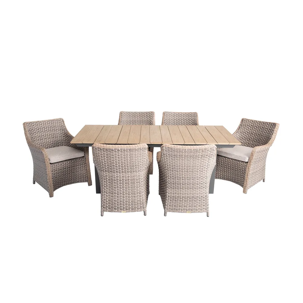 Tacoma 7 Piece Woven Dining Group