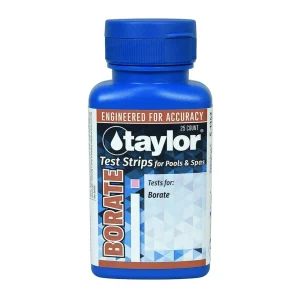 Taylor Borate Test Strips 0-100 PPM 25 Count Bottle