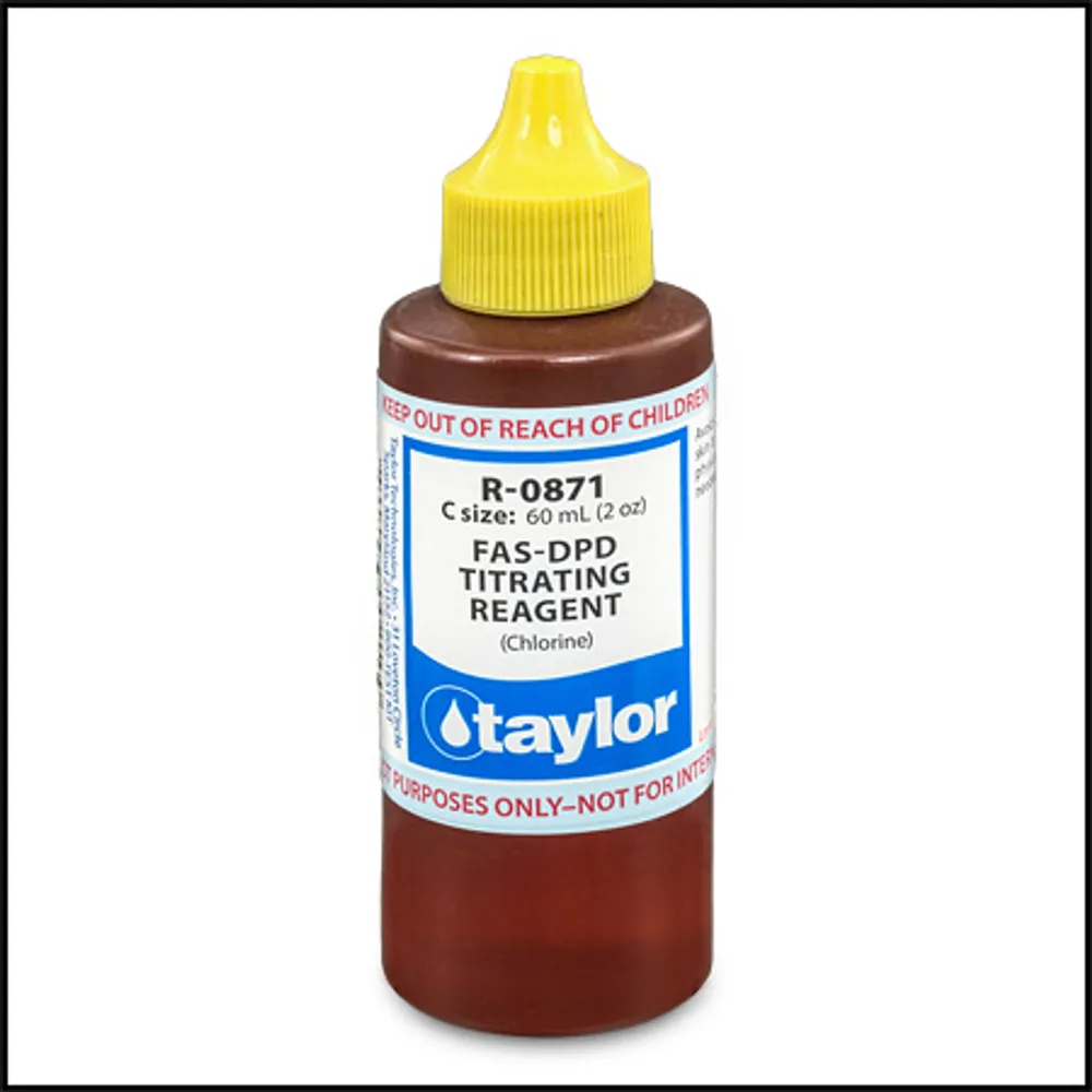 Taylor R-0871-C 2oz FAS-DPD Titrating Agent (Chlorine)