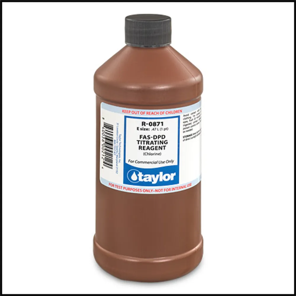 Taylor R-0871-E 16oz FAS-DPD Titrating Reagent (Chlorine)