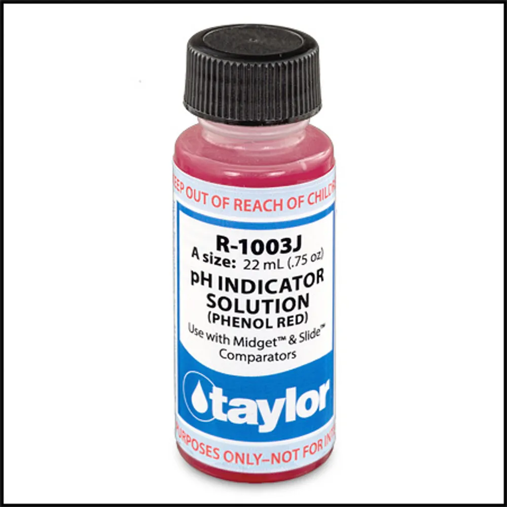 Taylor R-1003 Phenol Red pH Indicator Solution 22 mL