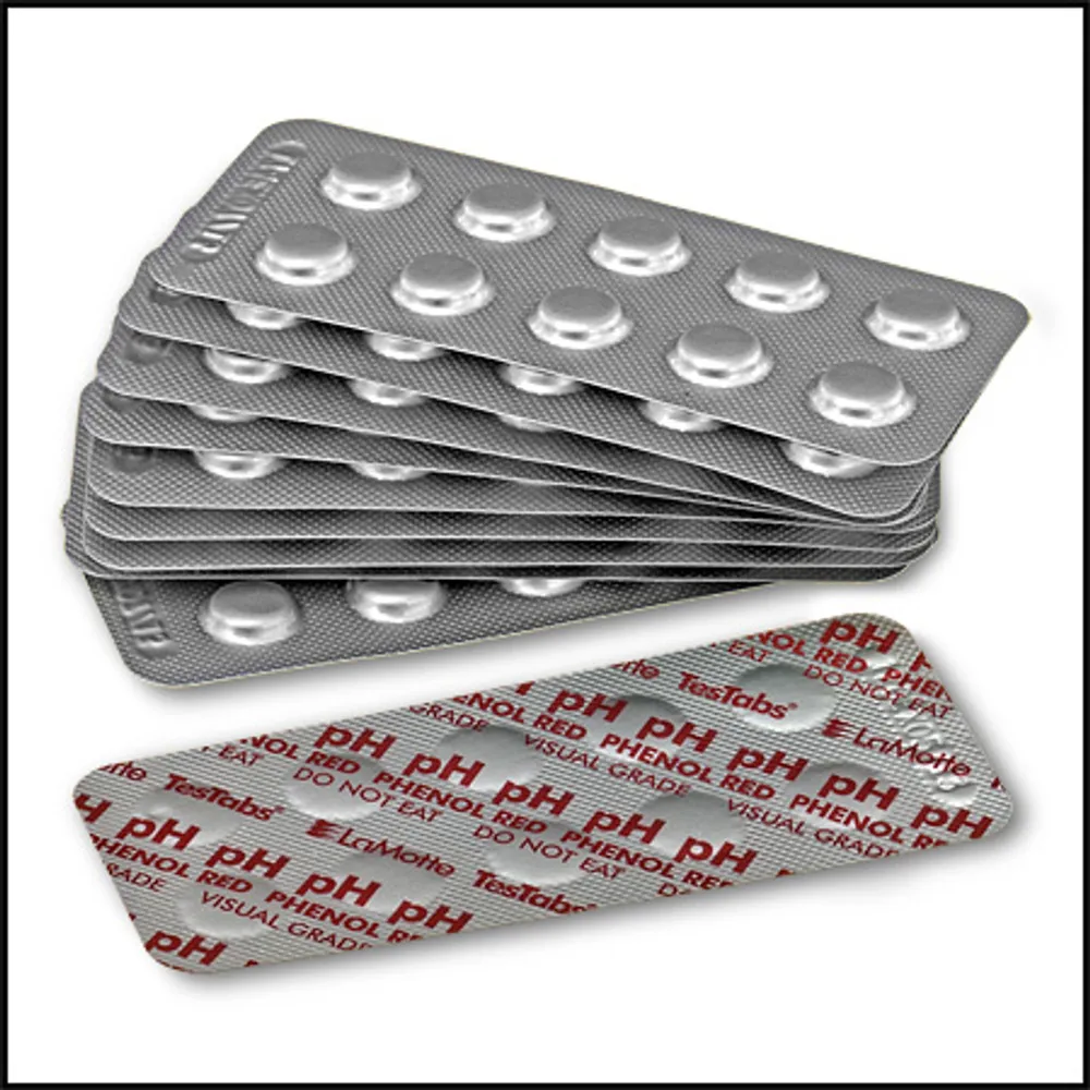 TEST TABLETS – PHENOL RED BAG OF 100