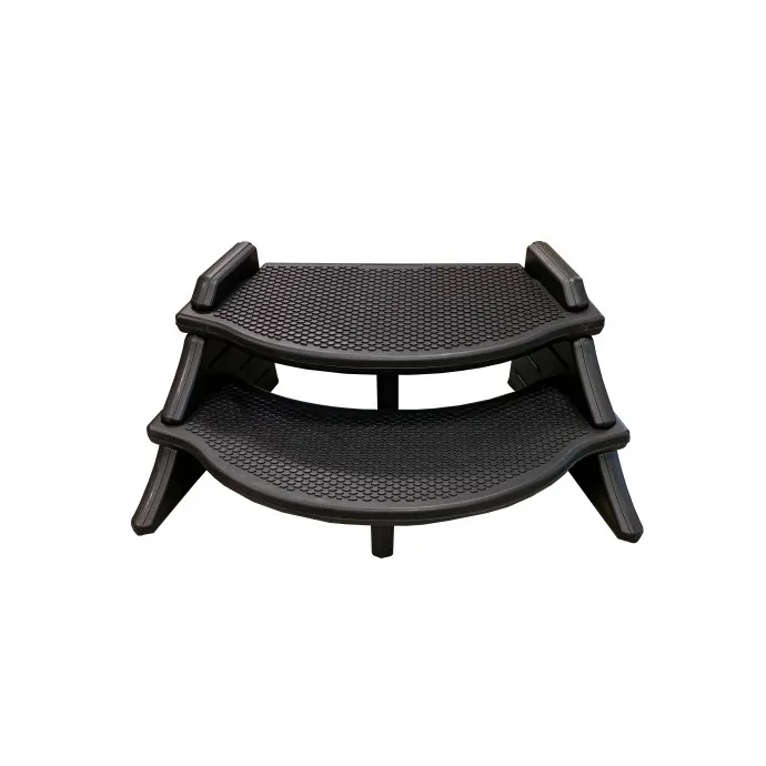 The Edge Spa Step – Black Tread, Black Sidewall
