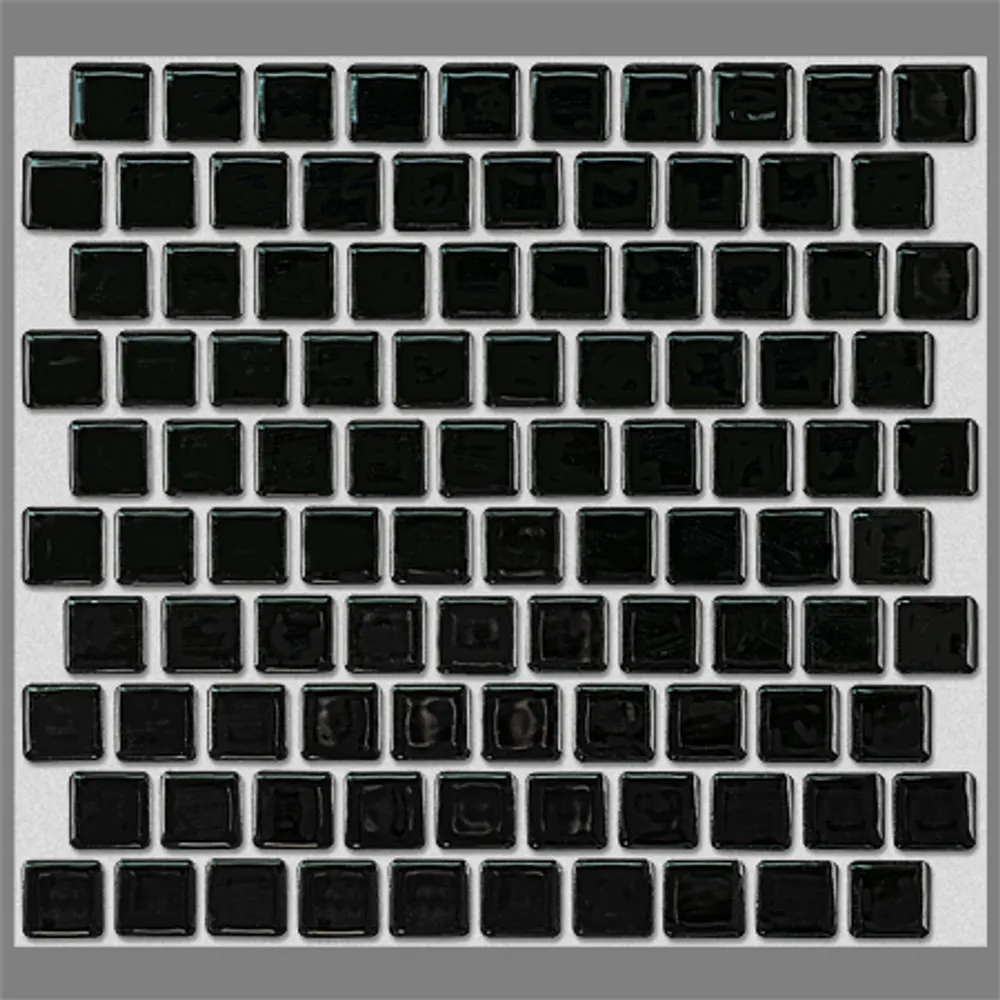 TILE – HM-109 HARMONY SERIES COLOR: BLACK 1″ X 1