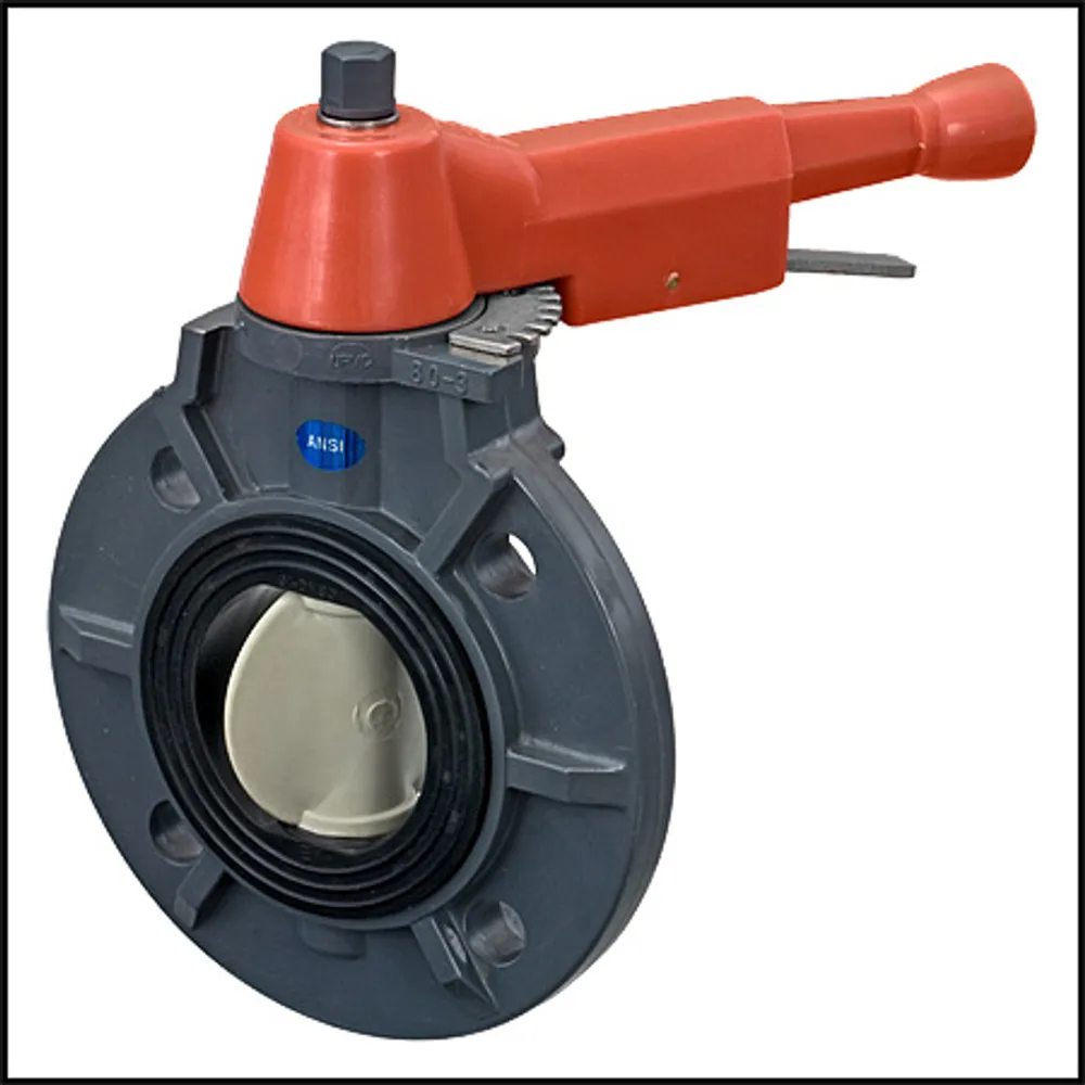 TVI Thermoplastic Valves 3″ Plastic Wafer Valve With Handle (Substitute V1404) (#0300BFPX0EEWML)