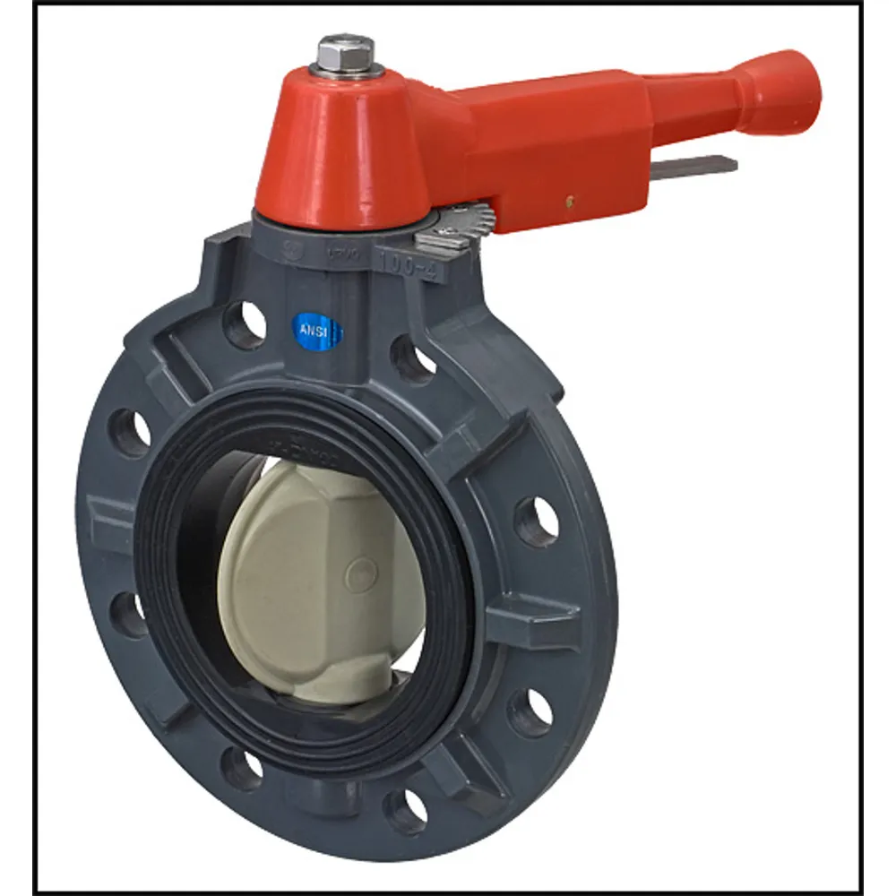 TVI Thermoplastic Valves 4″ Plastic Wafer Valve With Handle (Substitute V1406) (#0400BFPX0EEWML)