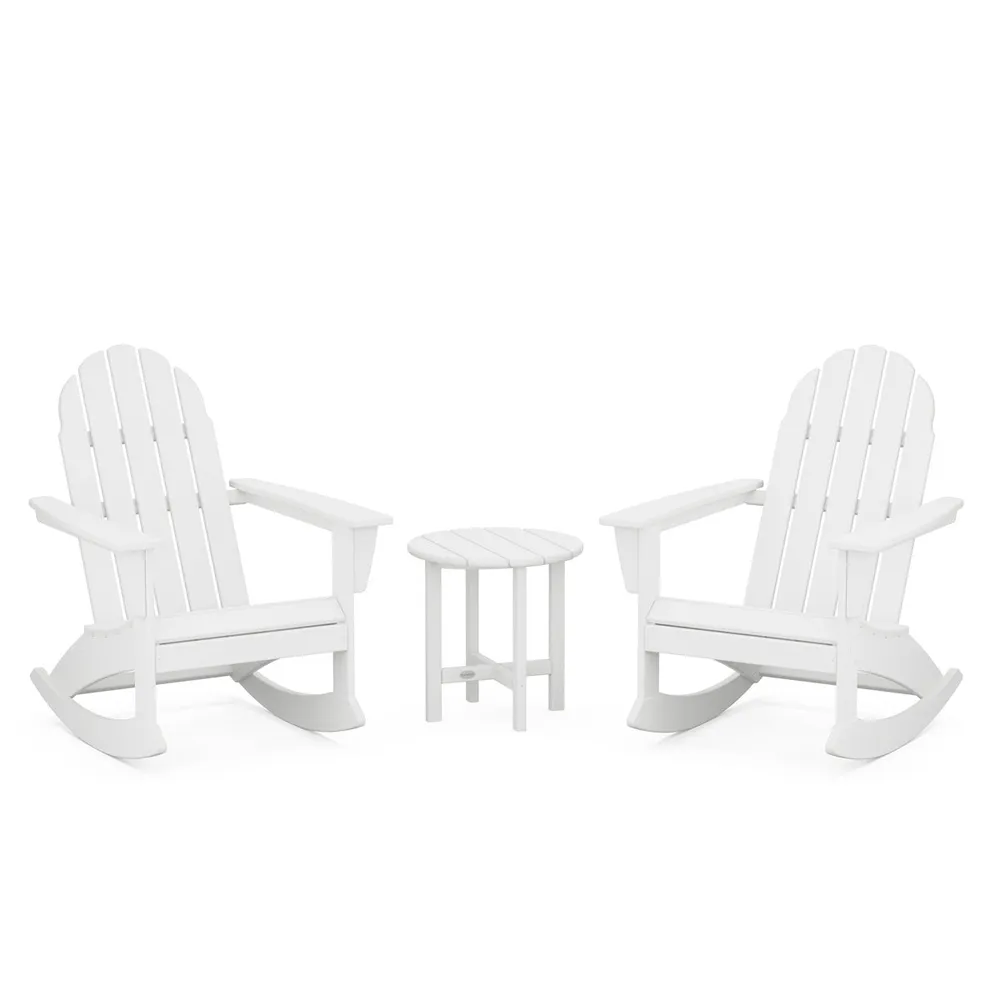 Vineyard 3 Piece Adirondack Rocking Set