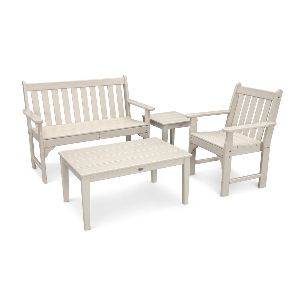 Vineyard 4 Piece Bench Seating Set
