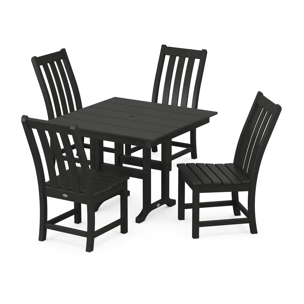 Vineyard 5 Piece Side Chair Farmhouse Dining Set