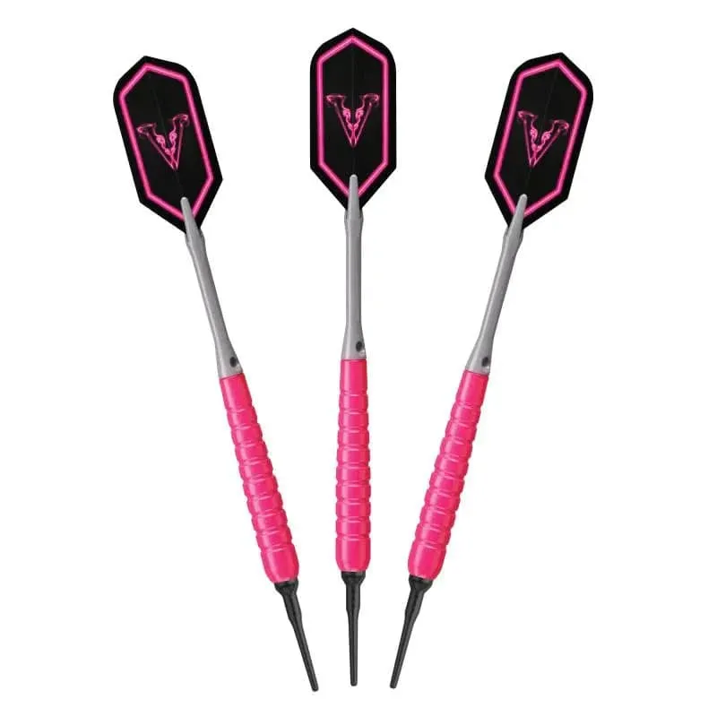 Viper V Glow Pink/Grey Soft Tip Darts 18G