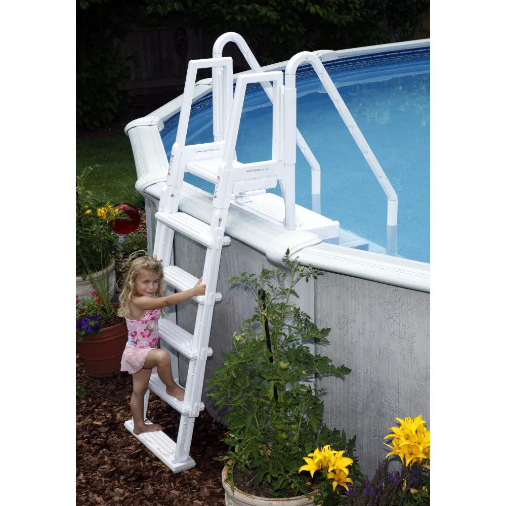 Walk-In Step with Outside Ladder