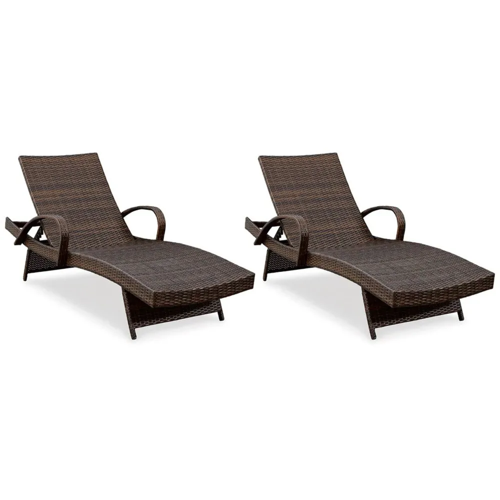 Waveland Woven Chaise Lounges (2 Pack)